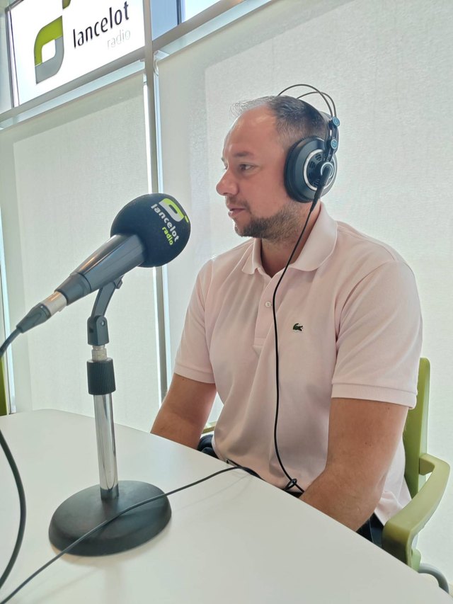 Ginés González durante la entrevista en Elpejeverde