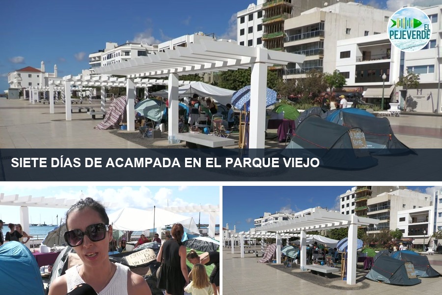 Acaba la acampada de Arrecife: siete días, diez tiendas y ninguna sanción