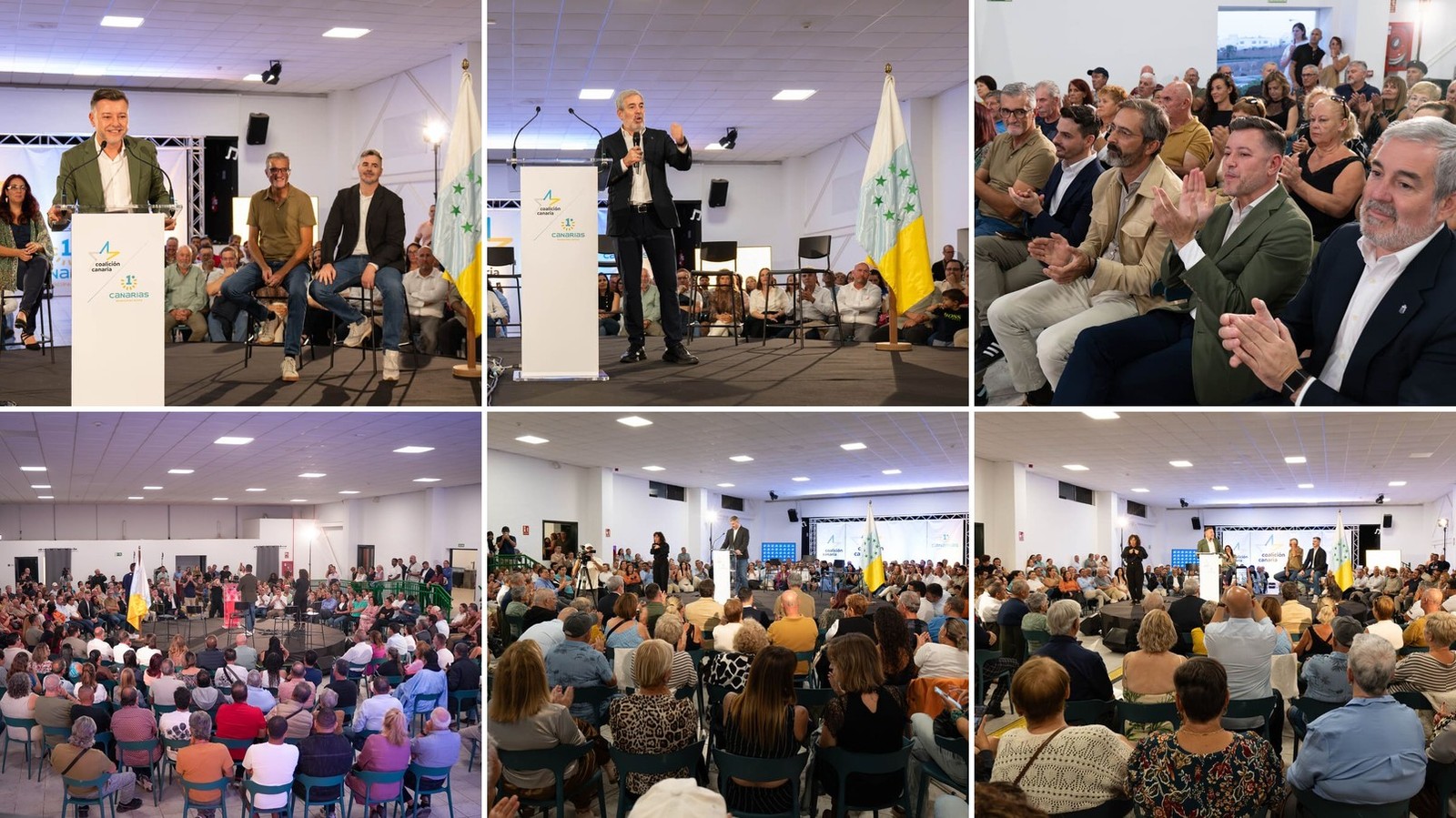 Coalición Canaria llena Argana Baja con “Canarias unida, Lanzarote unida” y presenta a Sosa, Monte y Villalba