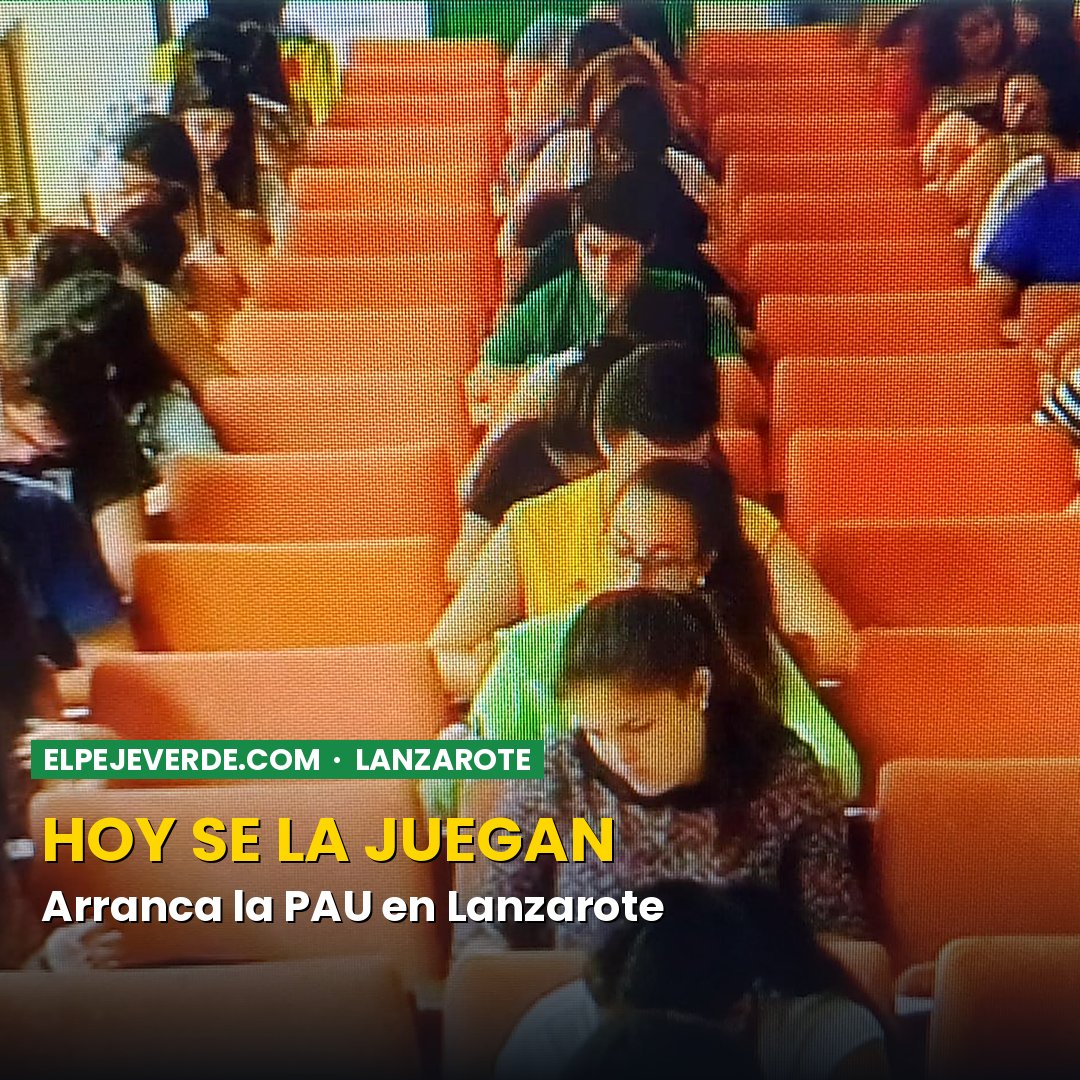 757 estudiantes lanzaroteños afrontan la PAU en el IES César Manrique de Arrecife, única sede de la isla. / Foto: Elpejeverde