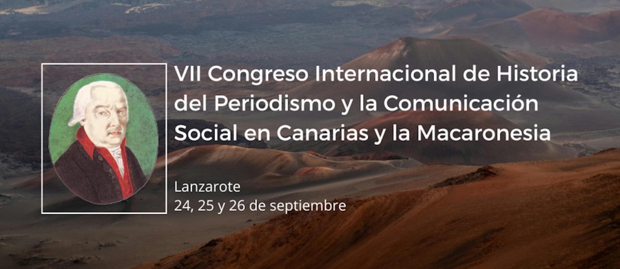 Cartel del VII Congreso Internacional de Historia del Periodismo y la Comunicación Social en Canarias y la Macaronesia / Foto: Organización del congreso