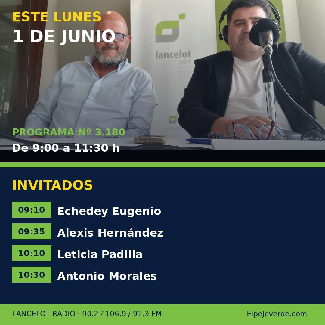 Sergio Calleja y Pedro Martín, en el estudio de Lancelot Radio. / Elpejeverde.com