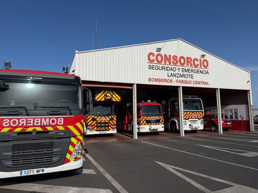 Parque Central de Bomberos del Consorcio de Seguridad y Emergencias de Lanzarote y La Graciosa. Foto: Elpejeverde.com