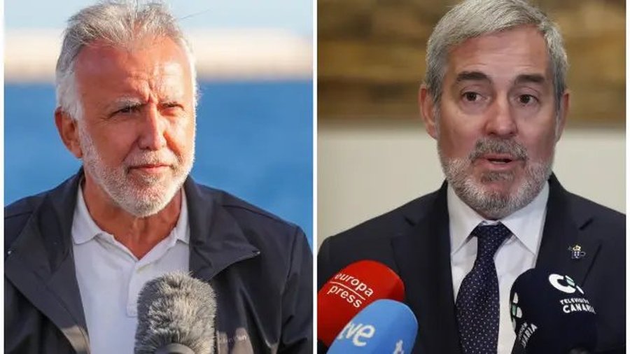 FOTO: Ángel Víctor Torres, ministro de Política Territorial, y Fernando Clavijo, presidente del Gobierno de Canarias. Foto: El Mundo