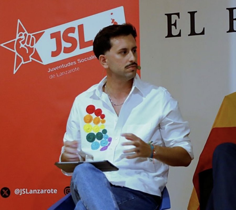 José Carlos Roger, secretario de Organización de Juventudes Socialistas de Lanzarote y La Graciosa / Foto: JSL