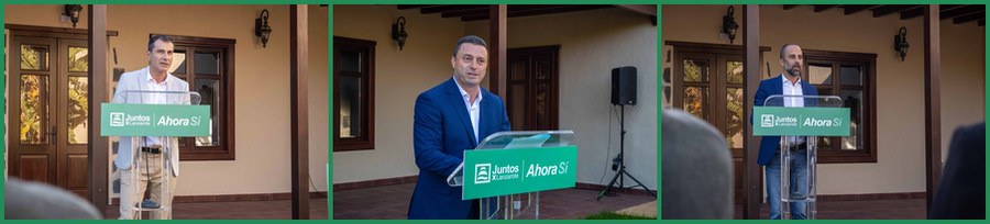 Intervención de uno de los fundadores de Juntos x Lanzarote en el acto fundacional celebrado en la Bodega La Florida de San Bartolomé / Foto: Juntos x Lanzarote