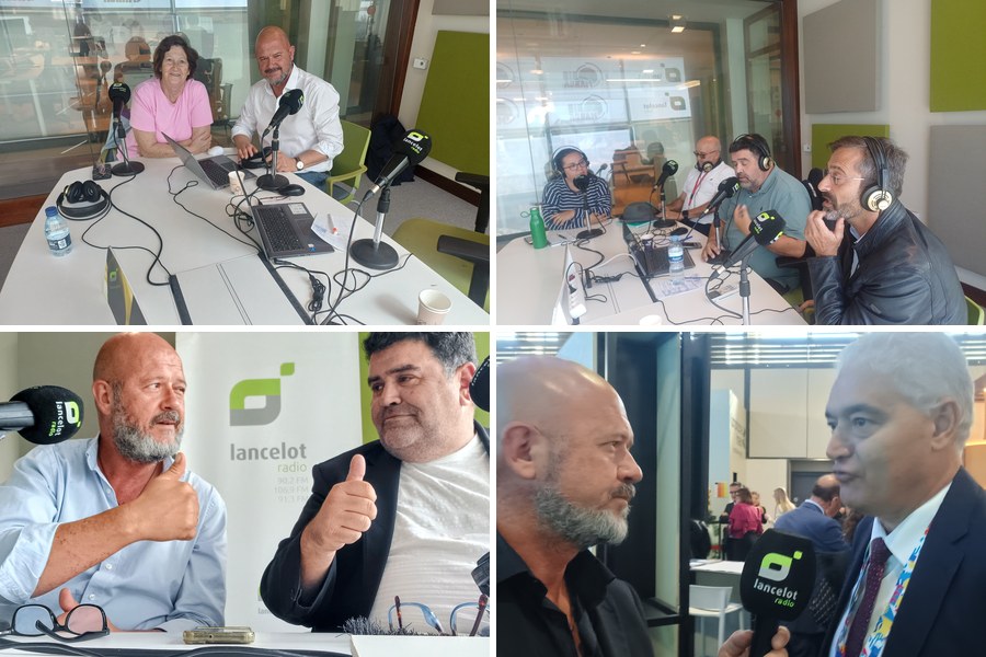 Distintos momentos de El Peje Verde en los estudios de Lancelot Radio 90.2 FM / Fotos: Elpejeverde.com