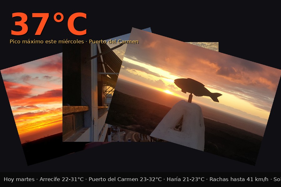 Amaneceres en Lanzarote esta semana / Fotos: Elpejeverde.com