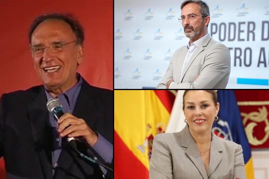 Manuel Fajardo, senador del PSOE por Lanzarote (archivo); Pedro San Ginés, senador autonómico de Coalición Canaria (archivo); Astrid Pérez, presidenta del Parlamento de Canarias (archivo) / Fotos: PSOE Lanzarote, Coalición Canaria, Parlamento de Canarias