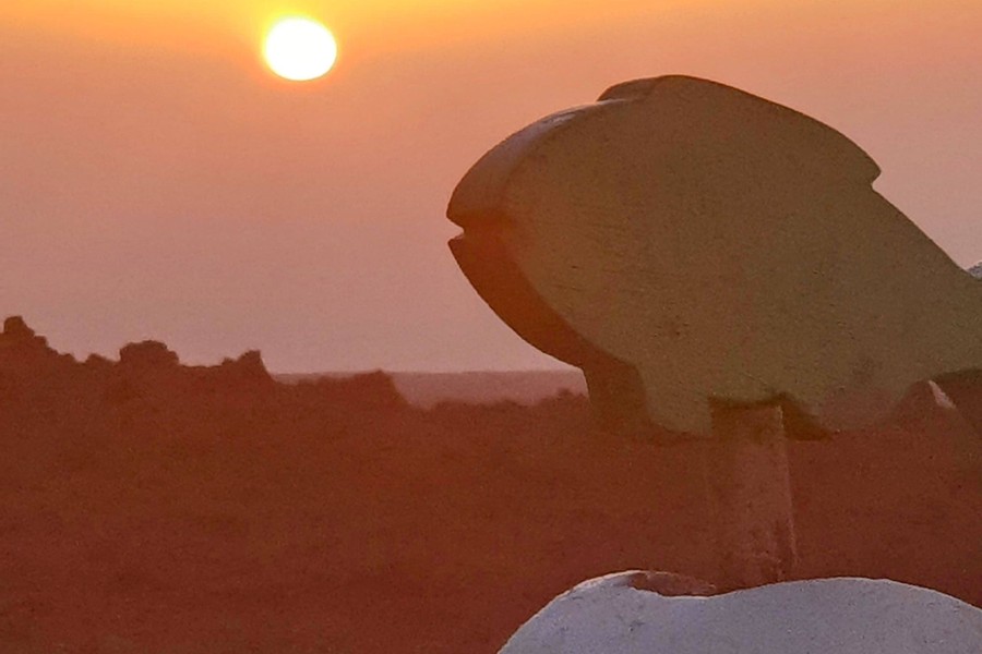 Amanecer con calima en Lanzarote (archivo) / Foto: Elpejeverde.com